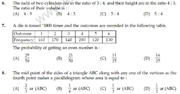 Cbse Class 9 Mathematics Sample Paper Set S